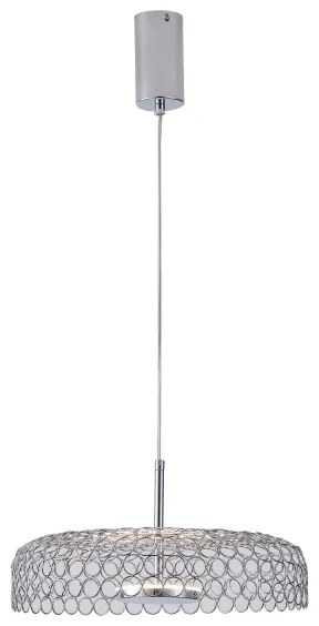 LED Luster na lanku LED/10W/230V 3000K lesklý chróm pr. 35 cm
