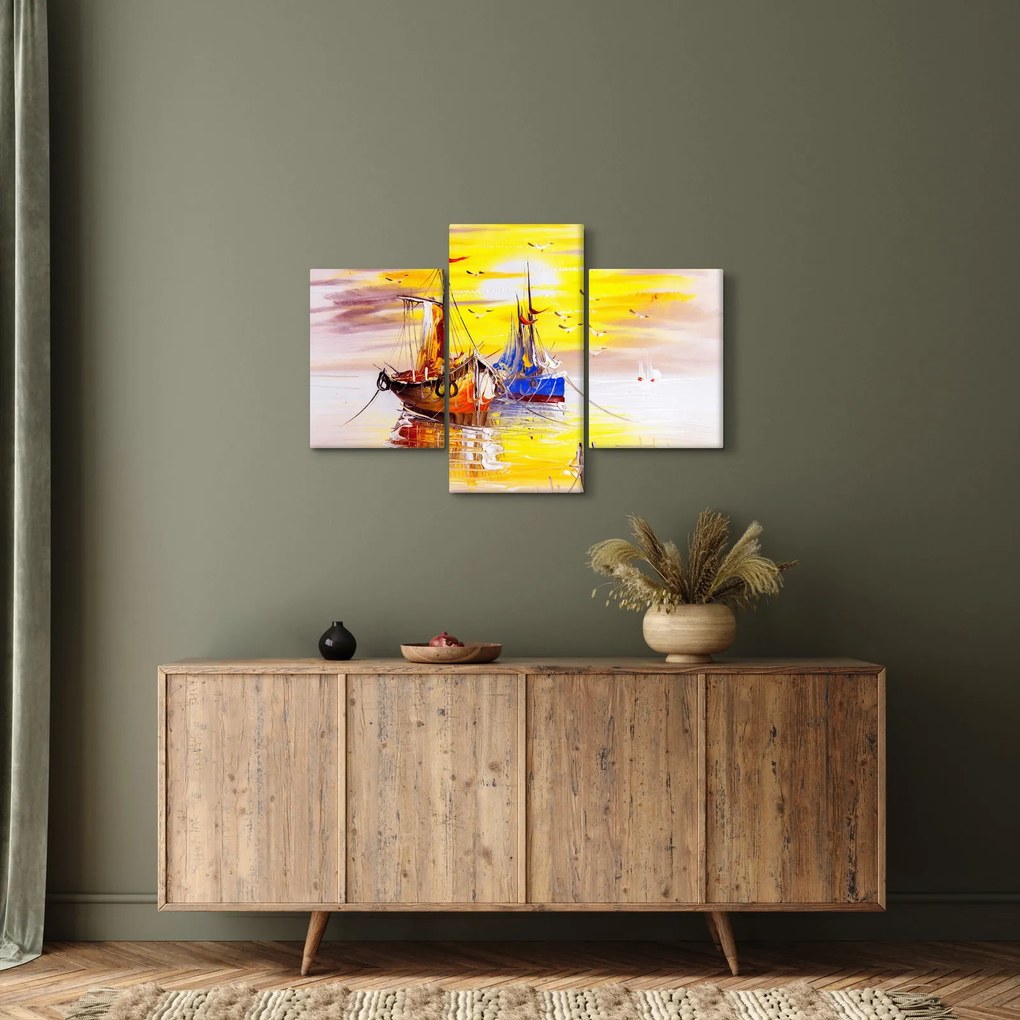 Obraz - Maľba loďou (90x60 cm)