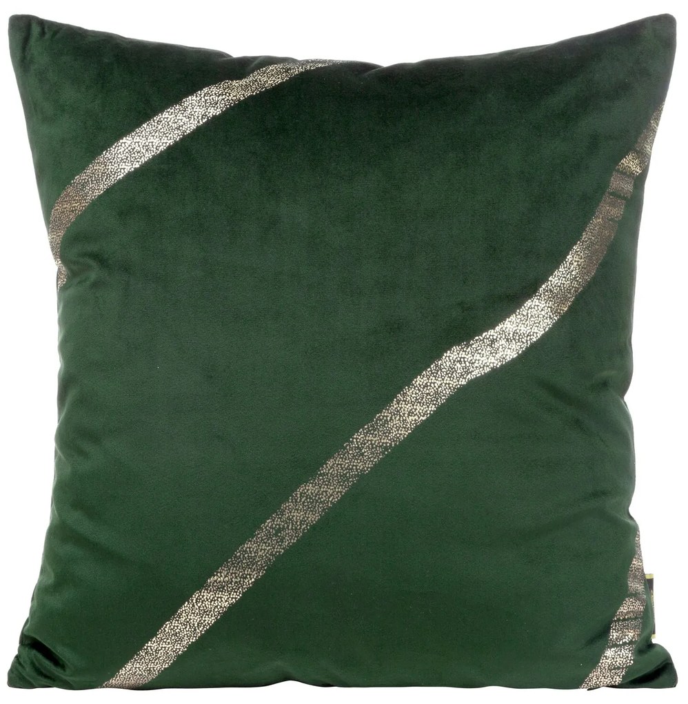 DEKORAČNÁ OBLIEČKA NA VANKÚŠ BLINK34 45X45 CM TMAVOZELENÁ