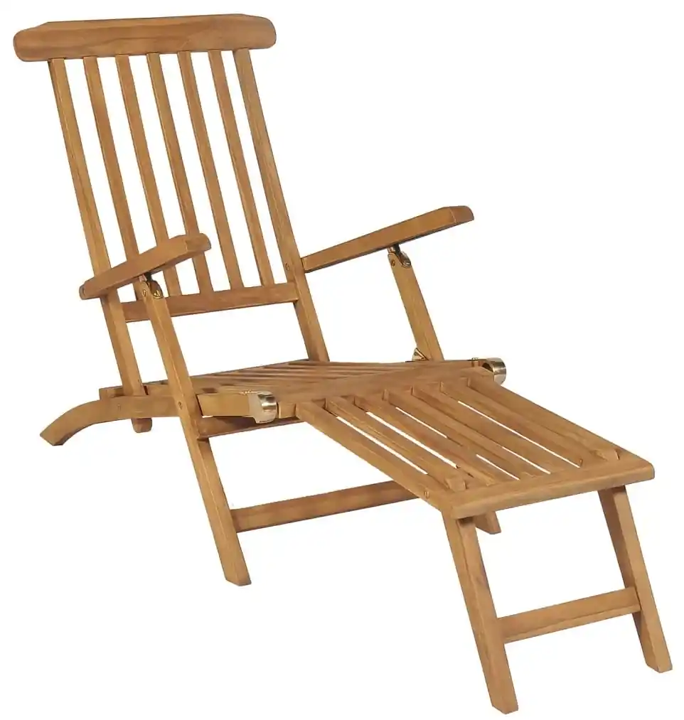 vidaXL Terasové stoličky s podnožkami 2 ks tíkový masív | Biano