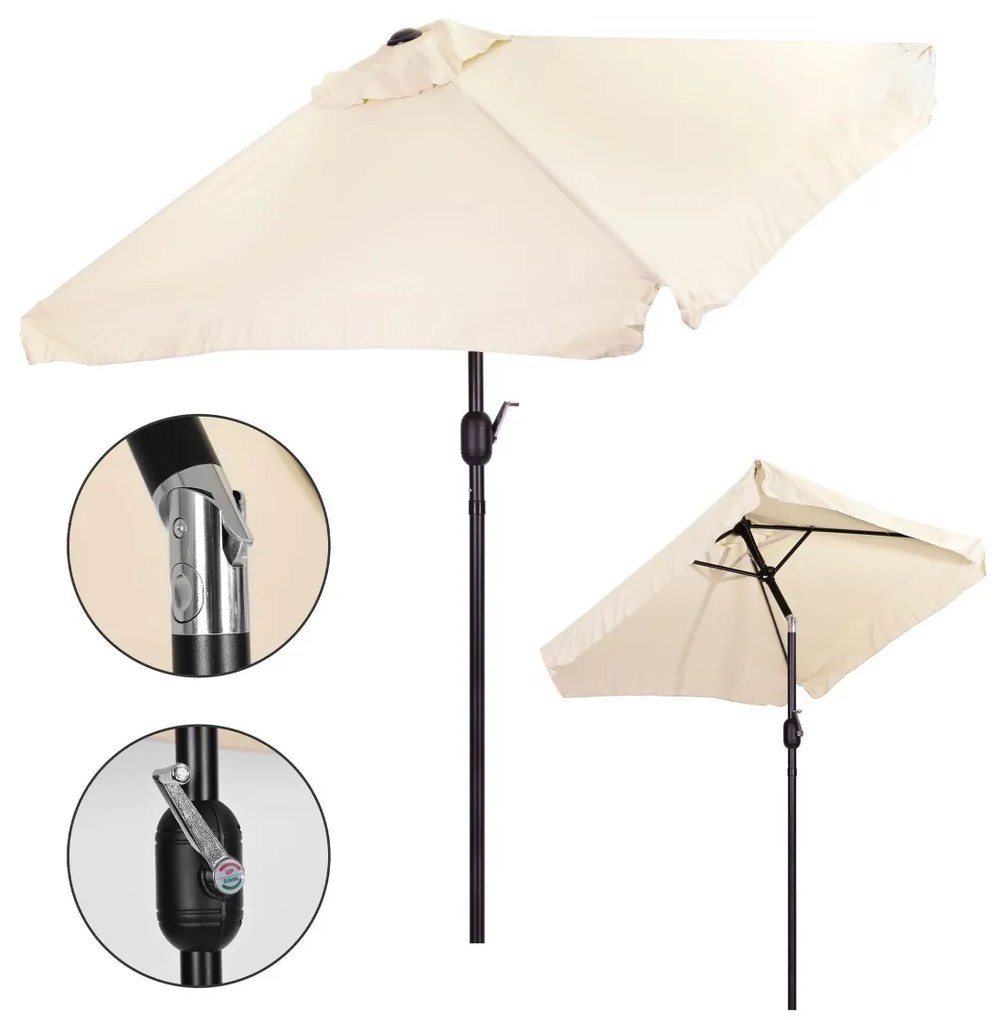 Záhradný slnečník DELISSA 200x140 cm béžový