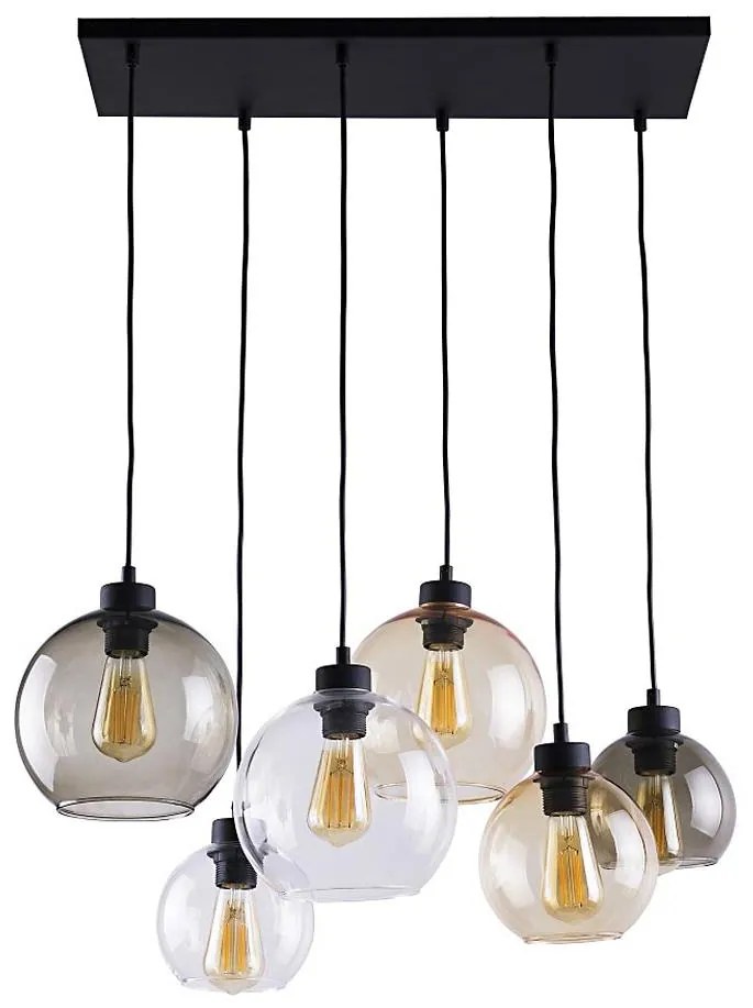 TK Lighting 2164 - Luster na lanku CUBUS 6xE27/60W/230V