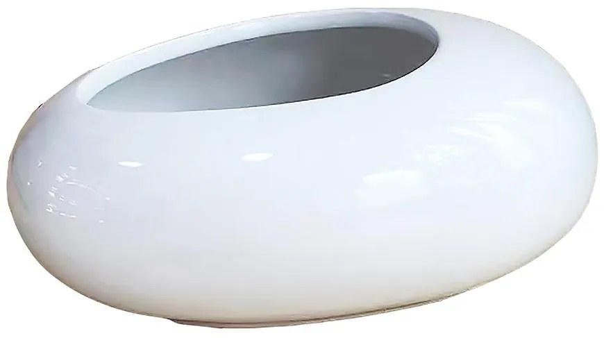 Kvetináč YS44170W ceramic 16x12x6,5 White