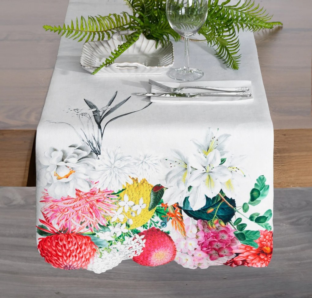 BEHÚŇ NA STÔL SUMMER3 40X140 CM KVETY