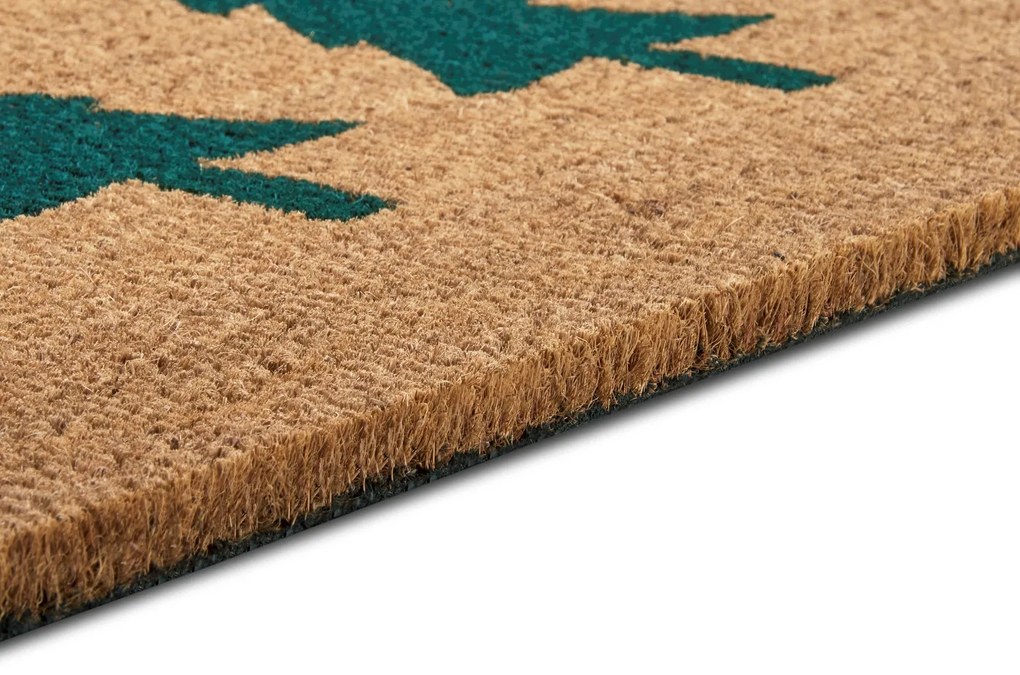 Hanse Home, Rohožka 3 stromy zelená 105669 – na von aj na doma, 45x75, zelená, chodba / predsieň