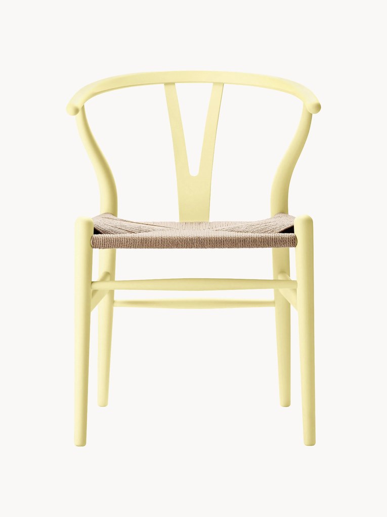 Drevená stolička's ručne tkaným sedadlom CH24 Wishbone Chair