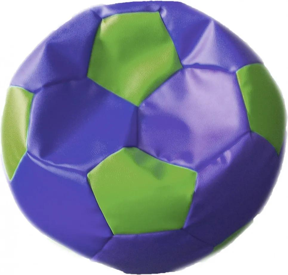 EMI Sedací vak futbalová lopta malá fialovozelená 95 litrov