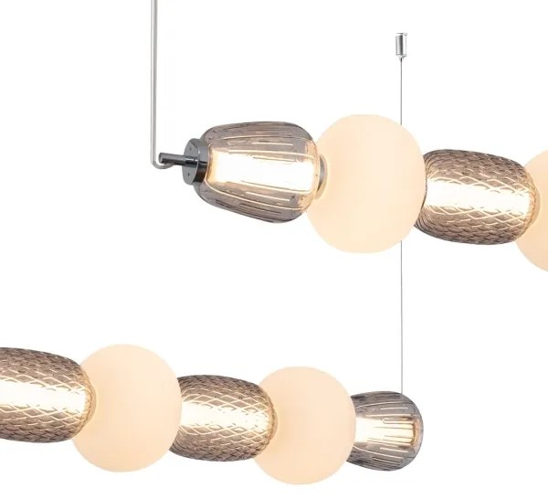 LED Luster na lanku CARO LED/42W/230V chróm