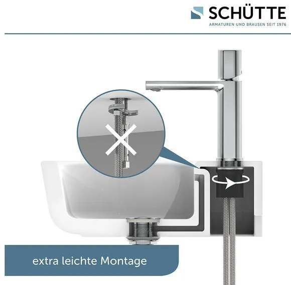 Schütte Umývadlová batéria New York s ventilom Pop-up (chróm)  (100354683)