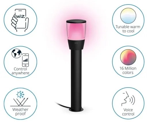 WiZ - LED RGBW Zatemnjiva zunanja svetilka ELPAS LED/4,8W/12/230V IP65 Wi-Fi