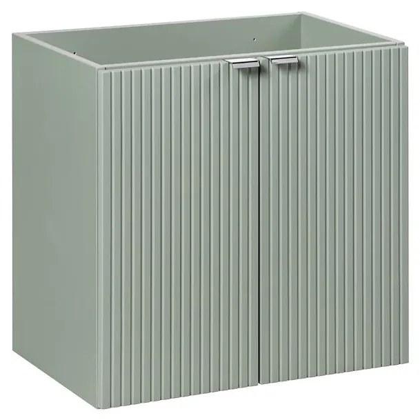 Kúpeľňová skrinka Line Reed Green 60 dvere šalvia