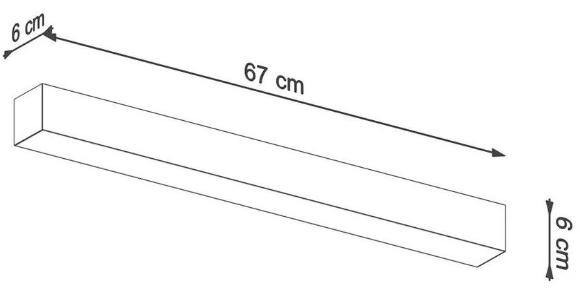 Stropné LED svietidlo Pinne 67, 1x LED 17w, 3000k, s