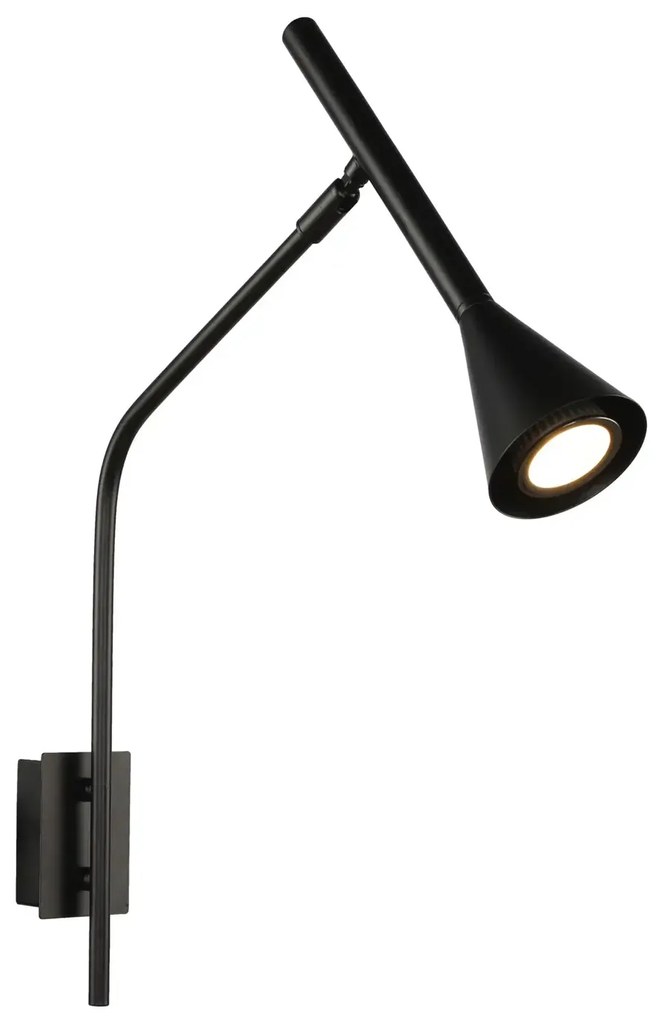 Moderná nástenná lampa Gygnus čierna