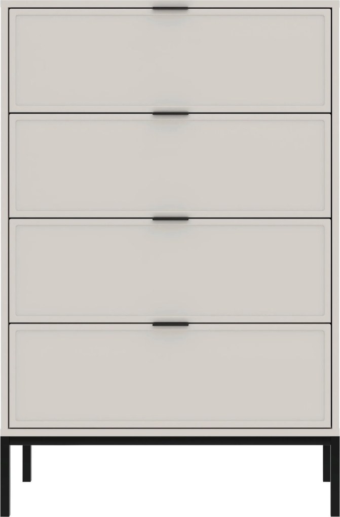 XXXLutz KOMODA, čierna, kašmírová, 75,9/115,5/40 cm MID.YOU - Komody - 002647012501