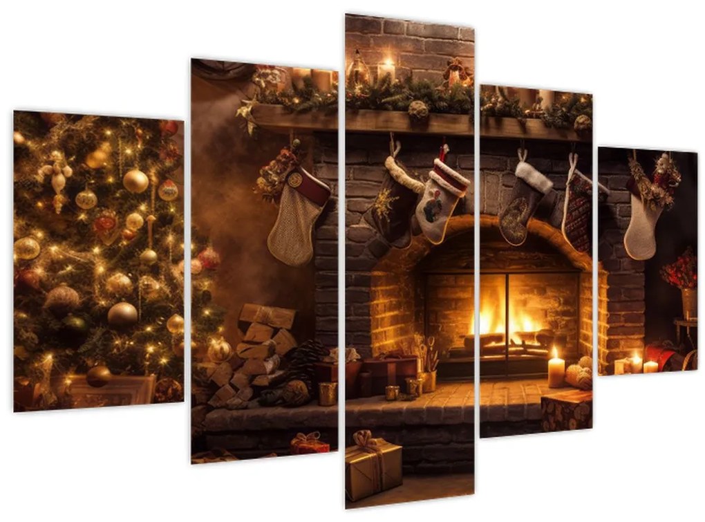 Obraz - Vianočná atmosféra (150x105 cm)