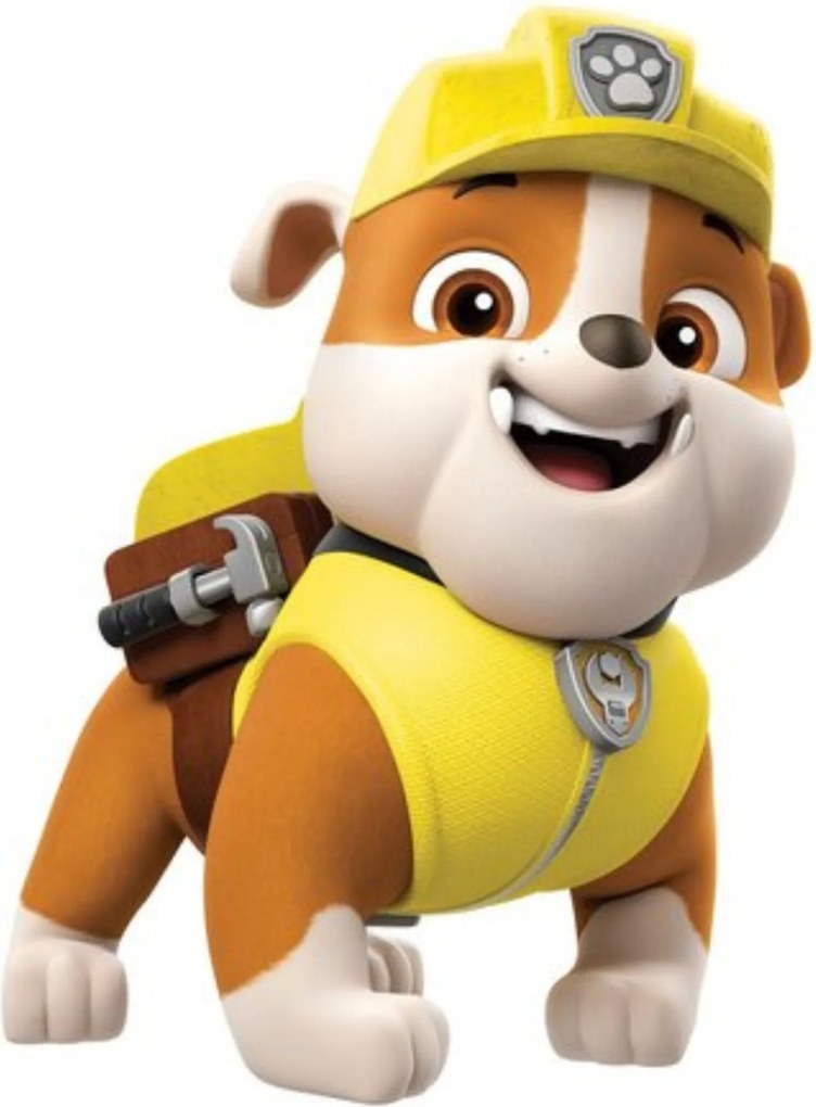 11 nálepiek 10x10cm • Paw Patrol - textilná nálepka na stenu