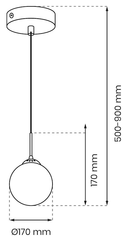 Závesné svietidlo Reflex, 1x grafitové sklenené tienidlo, (fi 17cm), b/g