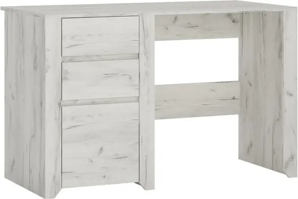 Sconto Písací stôl ANGEL 80 dub craft biely