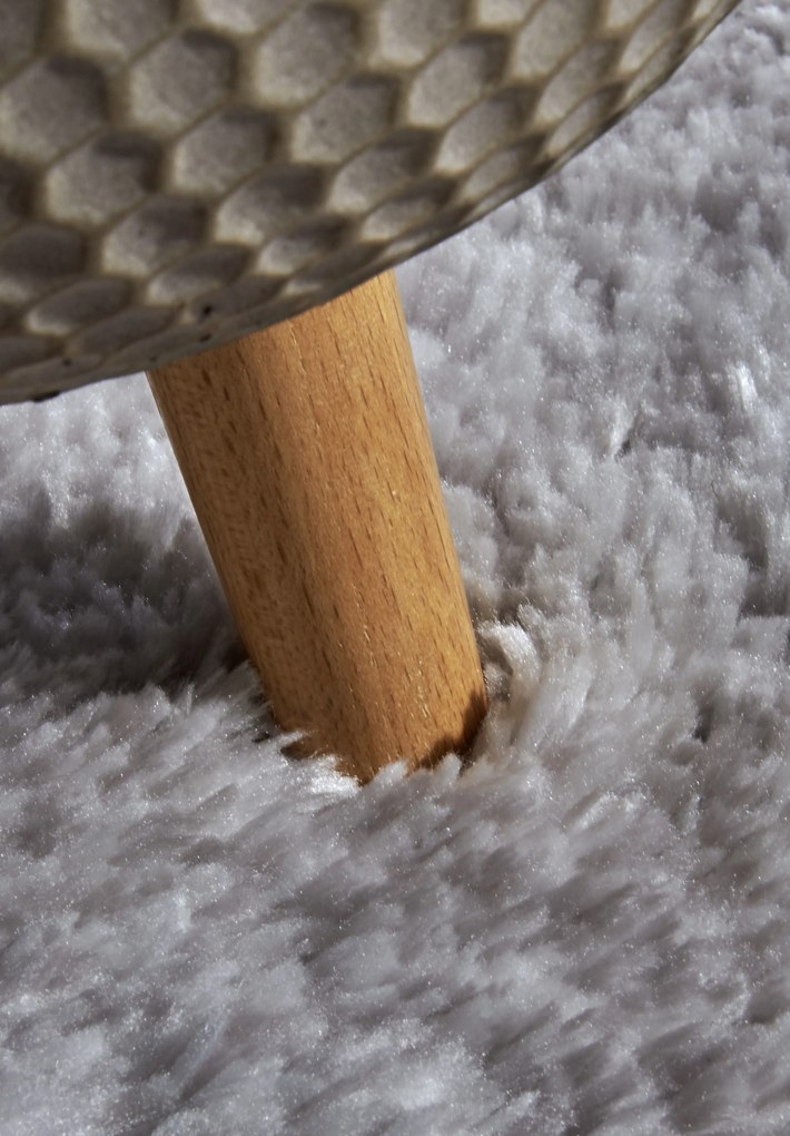 Hanse Home, Kusový koberec Myk 106113 Grey kruh, 200x200 (priemer) kruh, šedá, obývacia izba