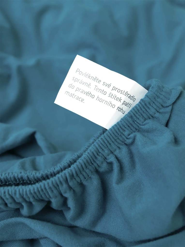 Jersey plachta Classic 140 x 200 cm - petrolejová