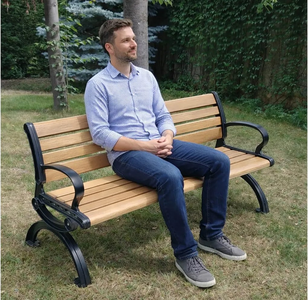 CH Záhradná hliníková lavička Cowper