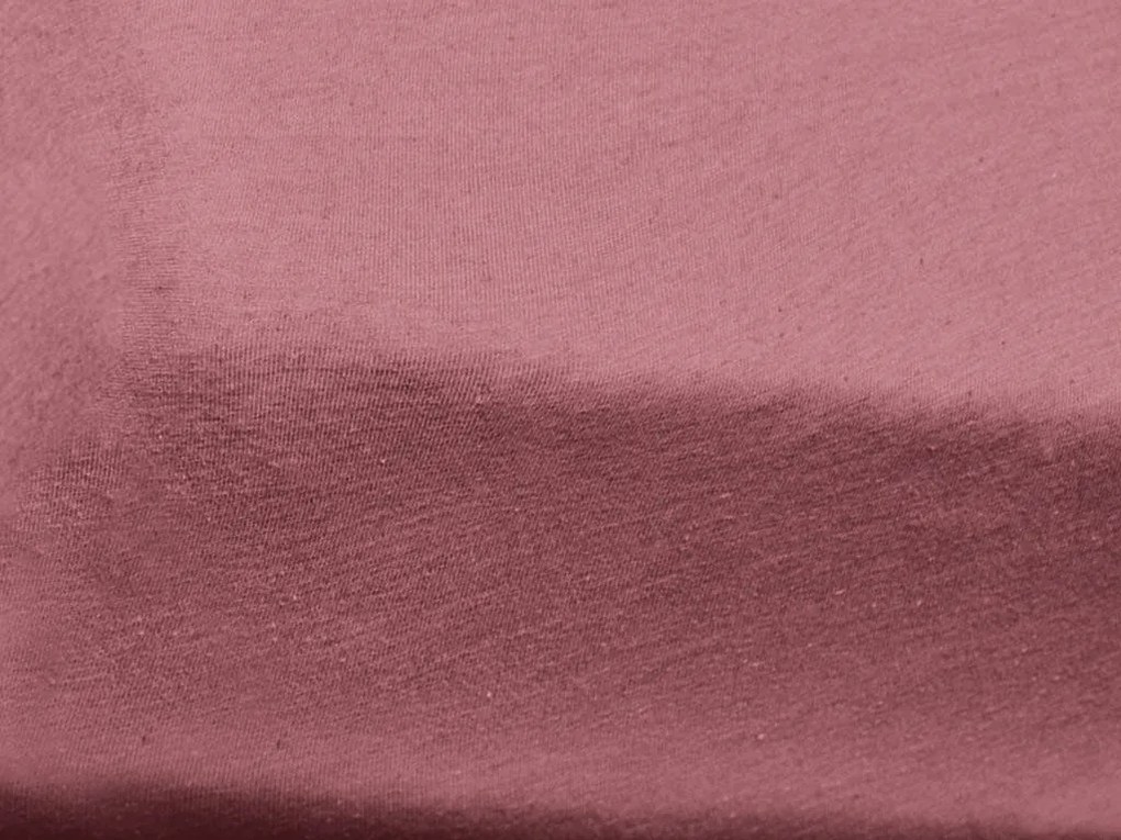 Jersey plachta do detskej postieľky staroružová 70 x 140 cm