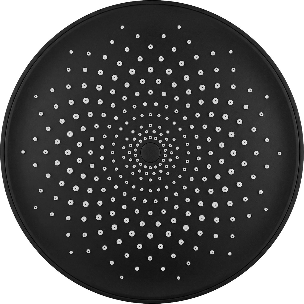 Rea Rea, okrúhla dažďová sprchová hlavica, 225mm, JS-021B, čierna, REA-P0615