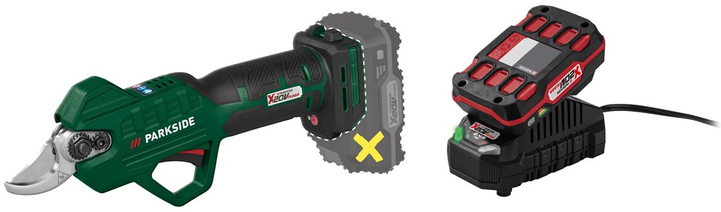 Parkside® Aku nožnice na konáre Paas 20-Li B1 + Akumulátor 20 V/2 Ah PAP 20 B1 + Nabíjačka 20 V/2,4 A PLG 20 C1 (800011959)