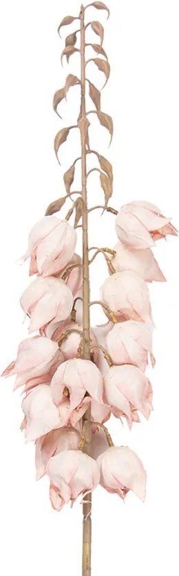 Dekorácia umelá kvetina Yucca s ružovými kvetmi - 12*12*100 cm