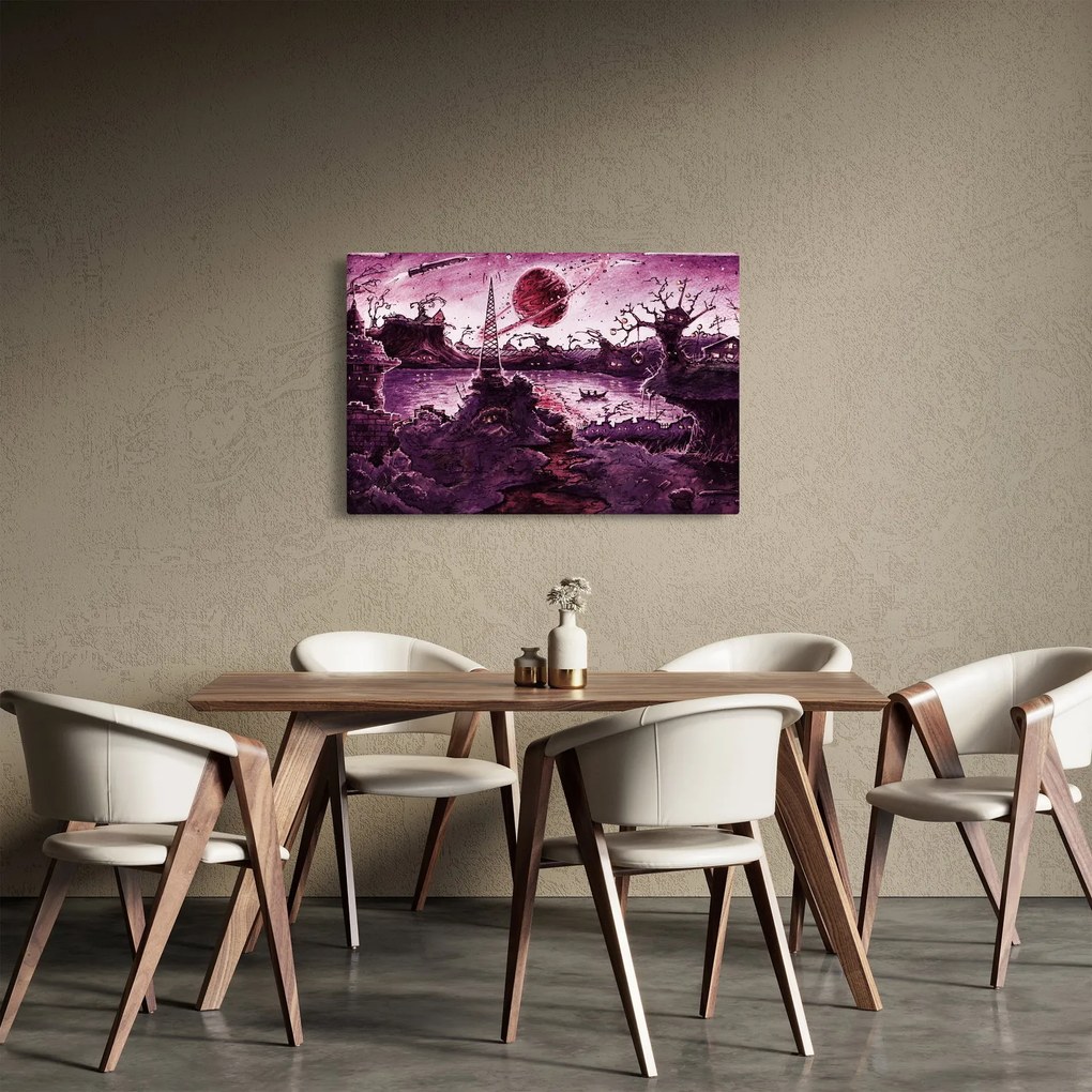 Obraz - Očarovaná dedina (90x60 cm)