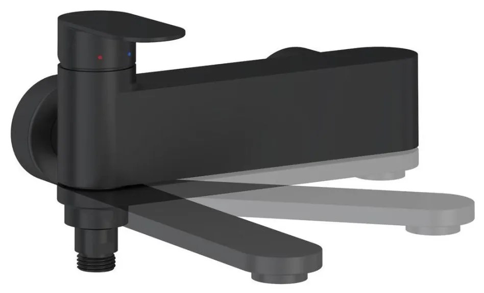 Ravak X070463 - Vaňová batéria CHROME čierna