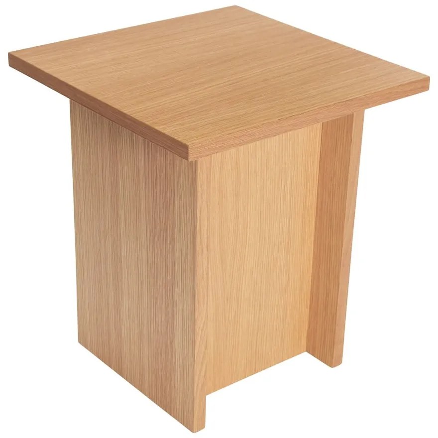 Odkladací stolík v dekore duba 35x35 cm Straight - Hübsch