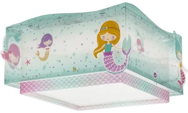 Dalber 63446 - Detské stropné svietidlo MERMAIDS 2xE27/60W/230V