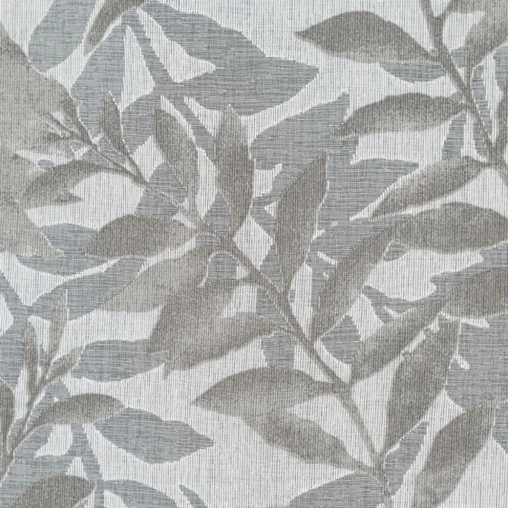 Elegantné závesy na kruhy so vzorom lístia 140 x 250 cm Šírka: 140 cm | Dĺžka: 250 cm