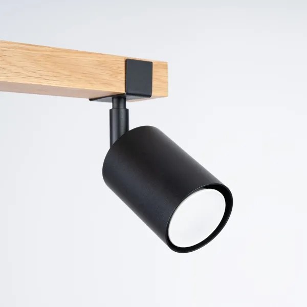 Sollux SL.1344 - Bodové svietidlo FAGER 2xGU10/10W/230V čierna