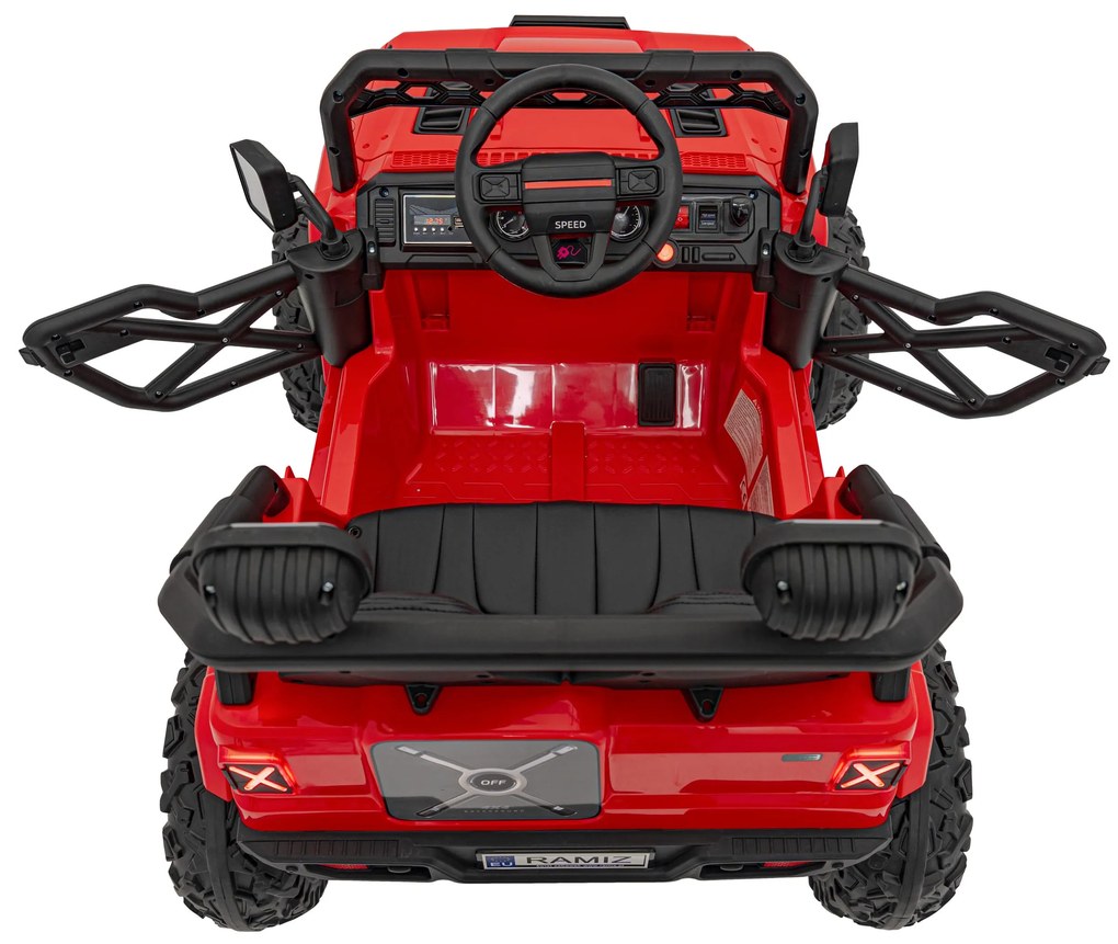 RAMIZ Elektrická autíčko  OFF ROAD Speed - červené - 4x35W- BATÉRIA - 2x12V7Ah - 2024