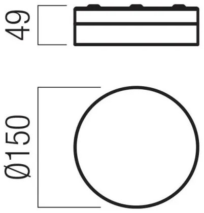 Redo 01-3729 - LED Stropné svietidlo FRISBI LED/8W/230V IP44 biela