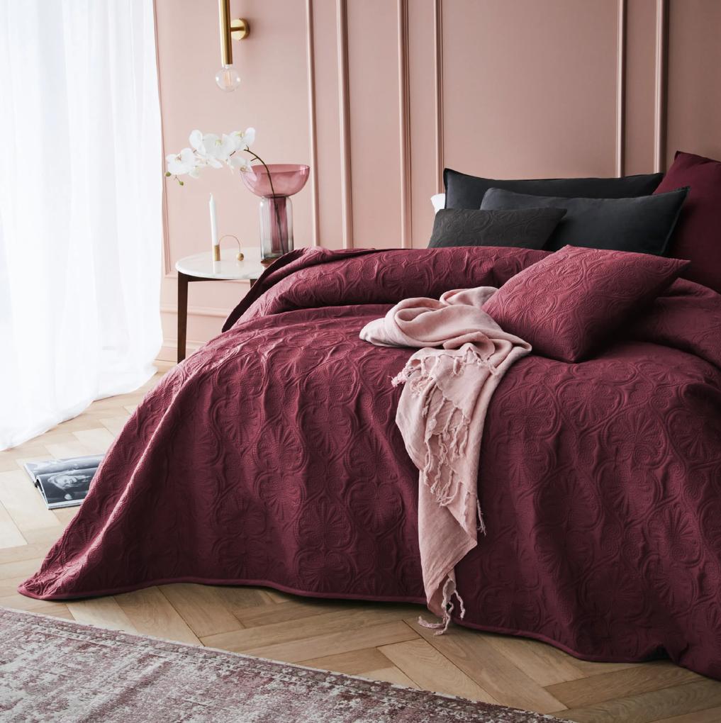 Room99 Prehoz na posteľ Prešívaný LEILA Farba: Béžová, Veľkosť: 200 x 220 cm