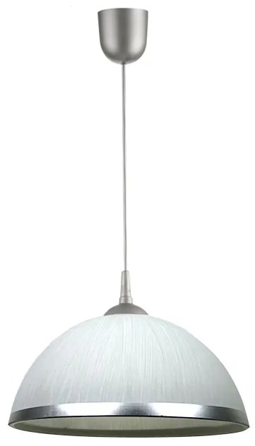 Kuchynský luster Lampex 588 strieborná sklo prúžok