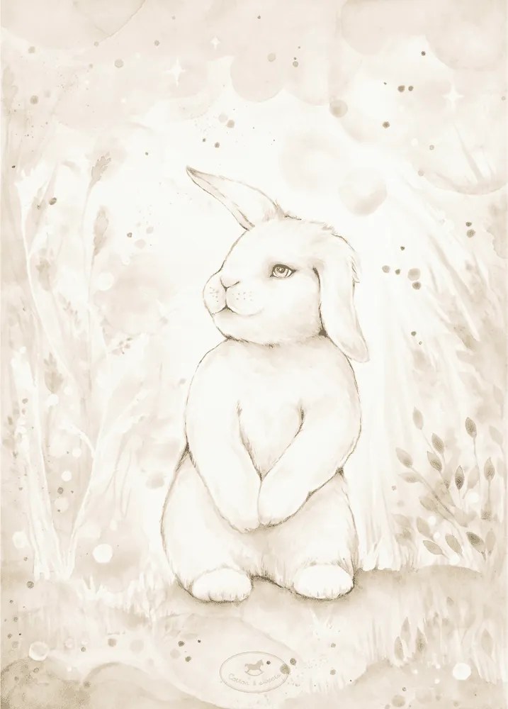 Plagát králik 18x24cm