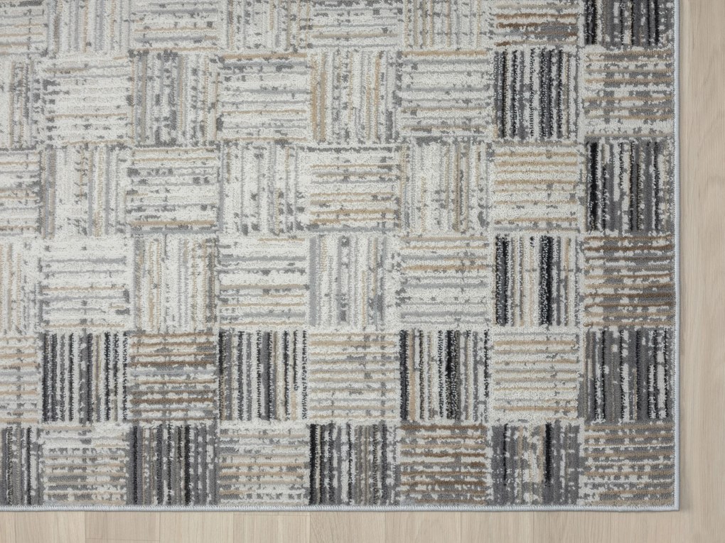 My Flair, Kusový koberec My Mood creme, 200x290, šedá, chodba / predsieň