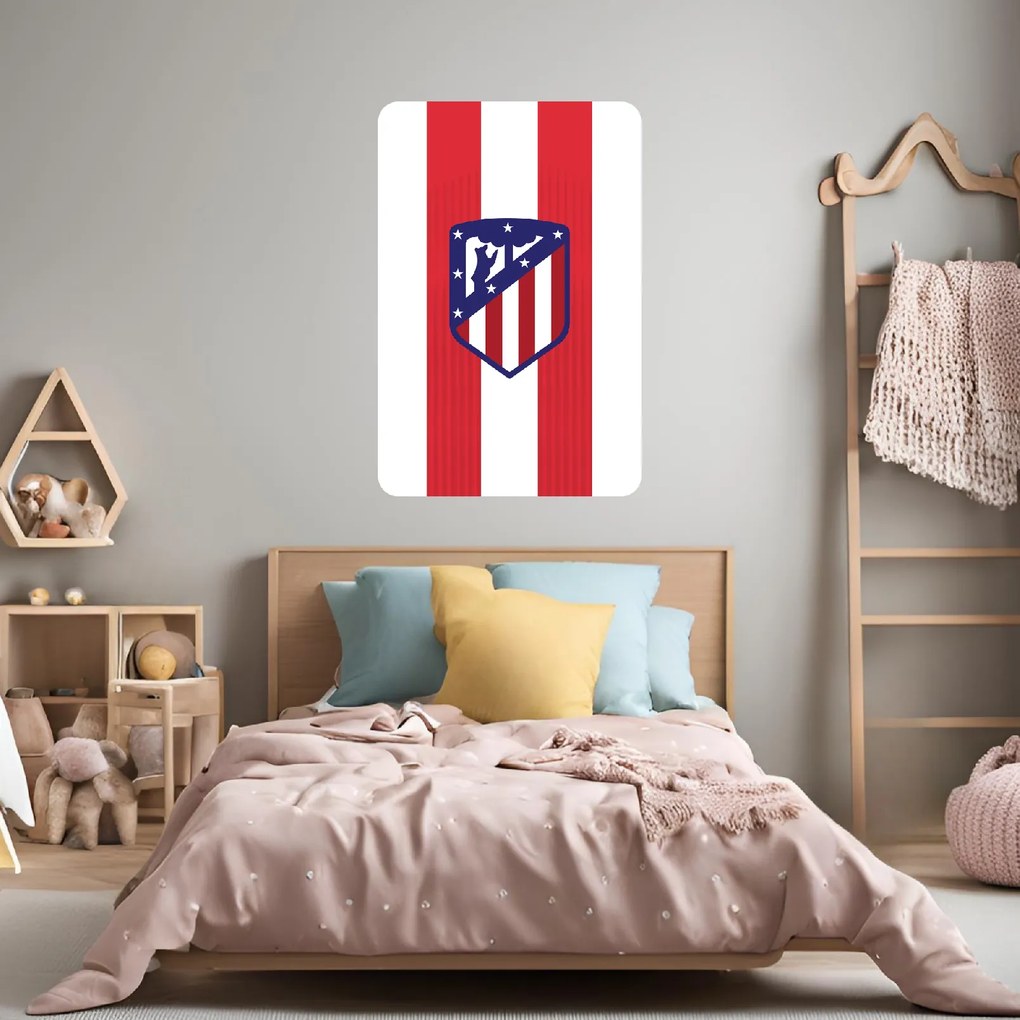 60x90cm Atlético Madrid - textilná nálepka na stenu