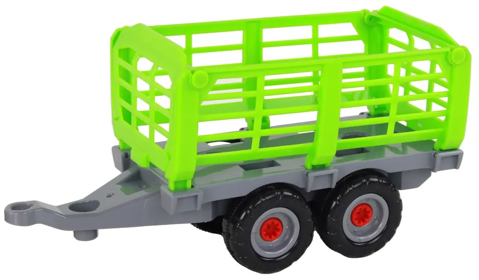 Lean Toys Šrobovací traktor s vlečkou