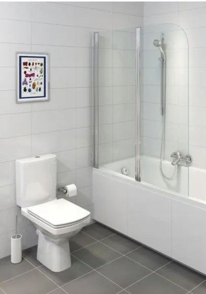 Cersanit Easy CleanOn, kombi wc so splachovaním 3/5l + sedátko z duroplastu s pomalým zatváraním, biela, K102-028