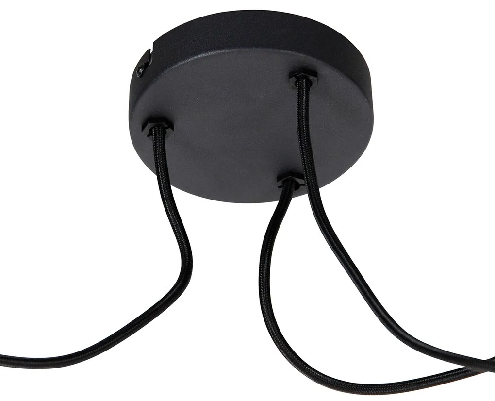 Inteligentné závesné svietidlo čierne s 3 svetlami vrátane WiFi G95 - Cava