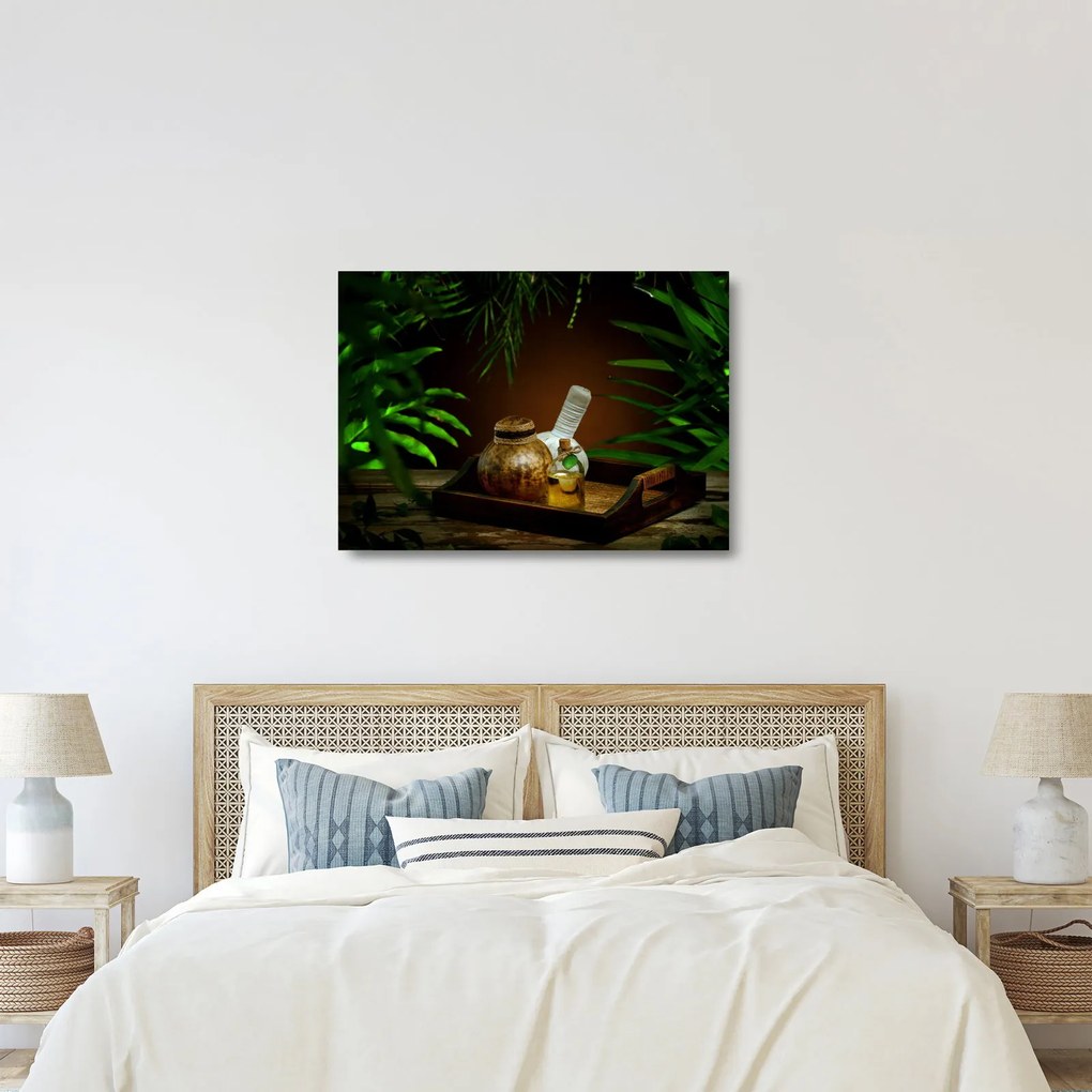 Sklenený obraz spa vecí (70x50 cm)