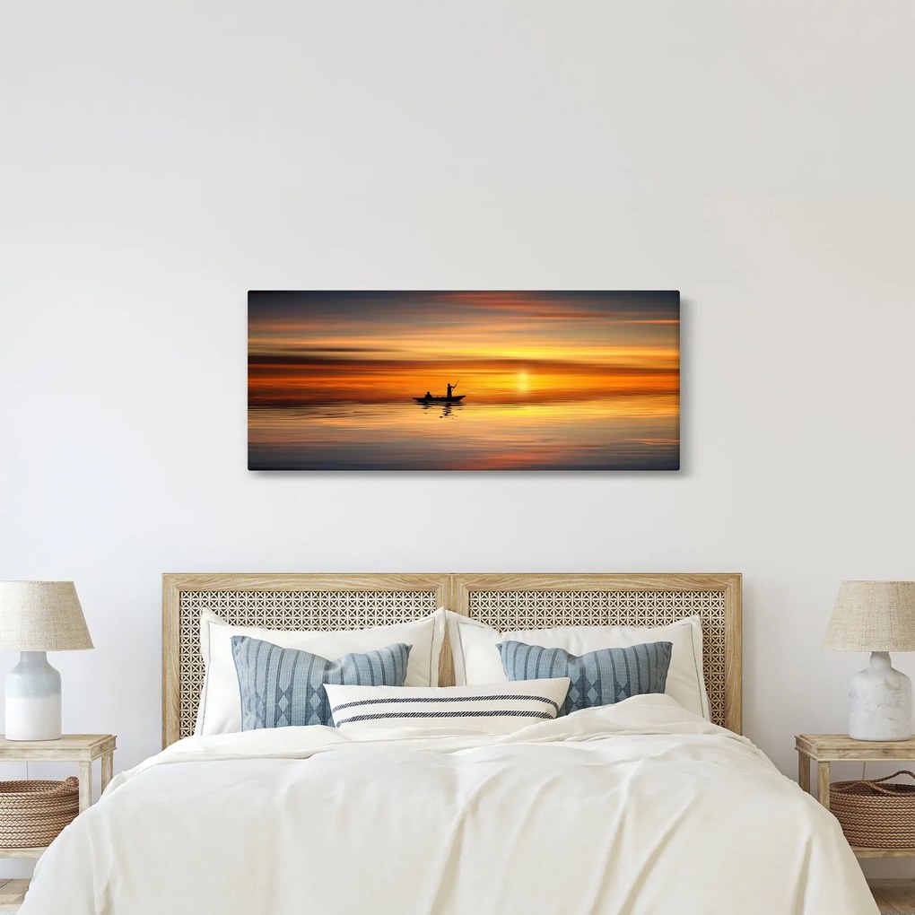 Obraz - plavba na loďke (120x50 cm)