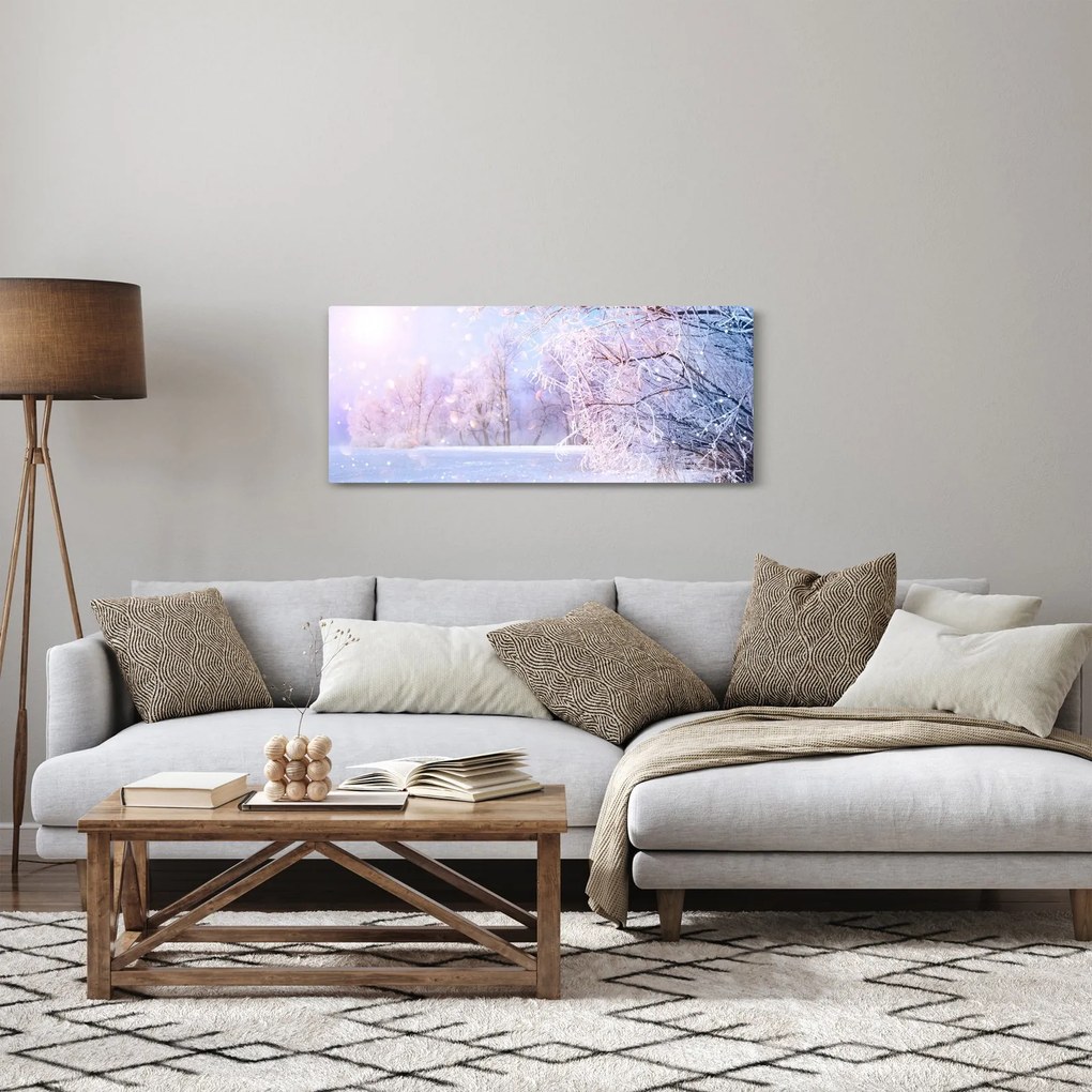 Obraz - Mrazivá zima (120x50 cm)