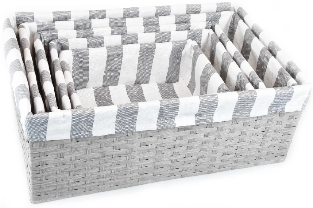 Úložný box sivý Rozmery (cm): 30x20, v. 12