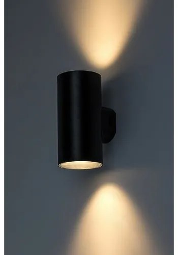 Rabalux 77155 vonkajšie nástenné LED svietidlo Urfa, 18W, IP65, čierna, 16 cm